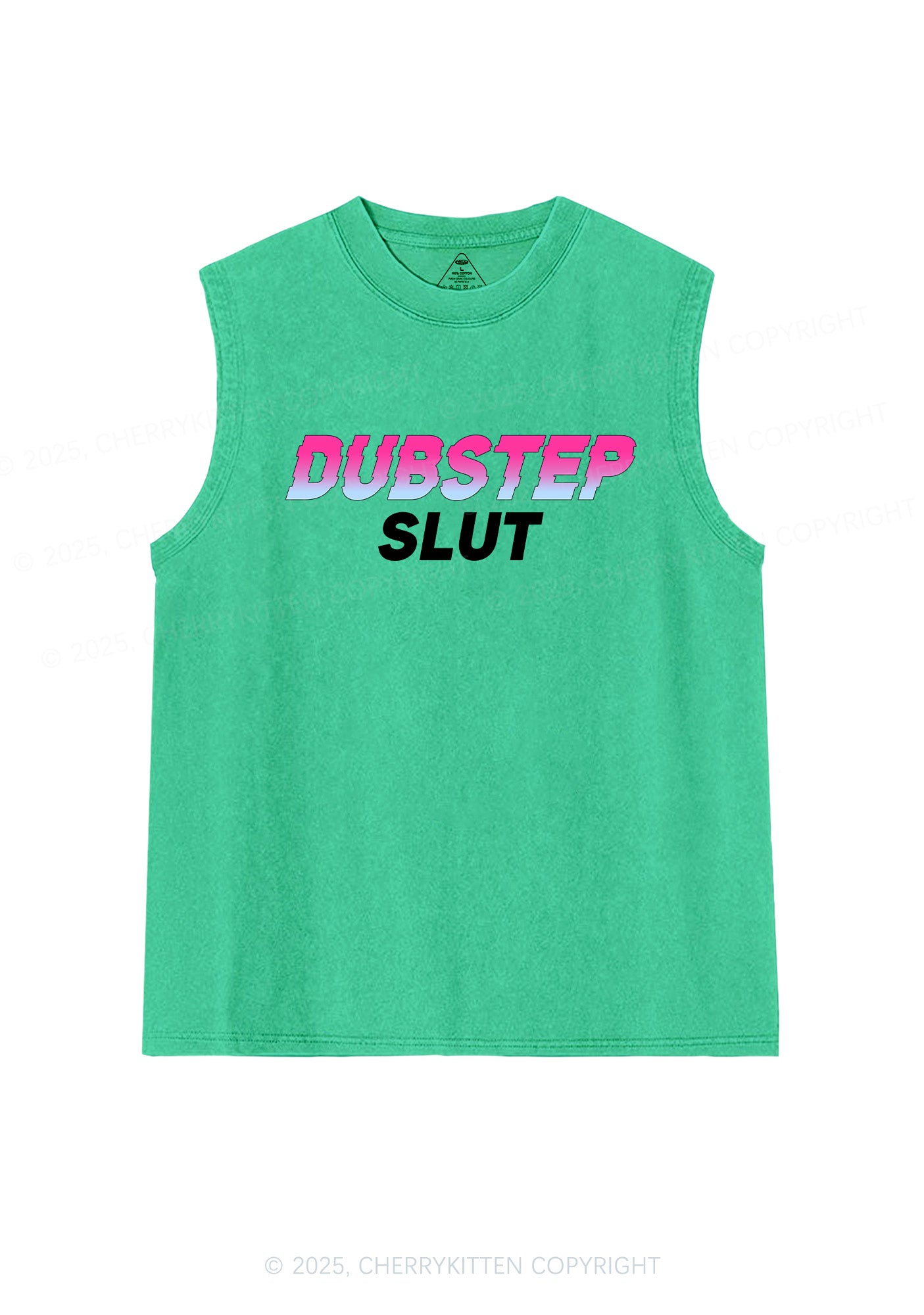 Dubstep Slxt Y2K Washed Muscle Tank Cherrykitten