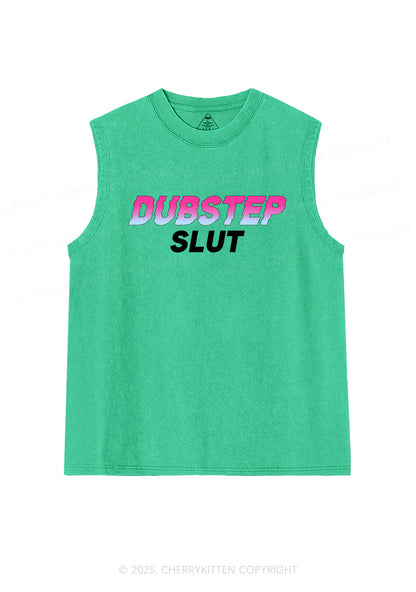 Dubstep Slxt Y2K Washed Muscle Tank Cherrykitten