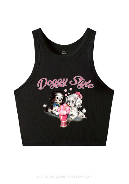 Doggy Style Y2K Crop Tank Top Cherrykitten