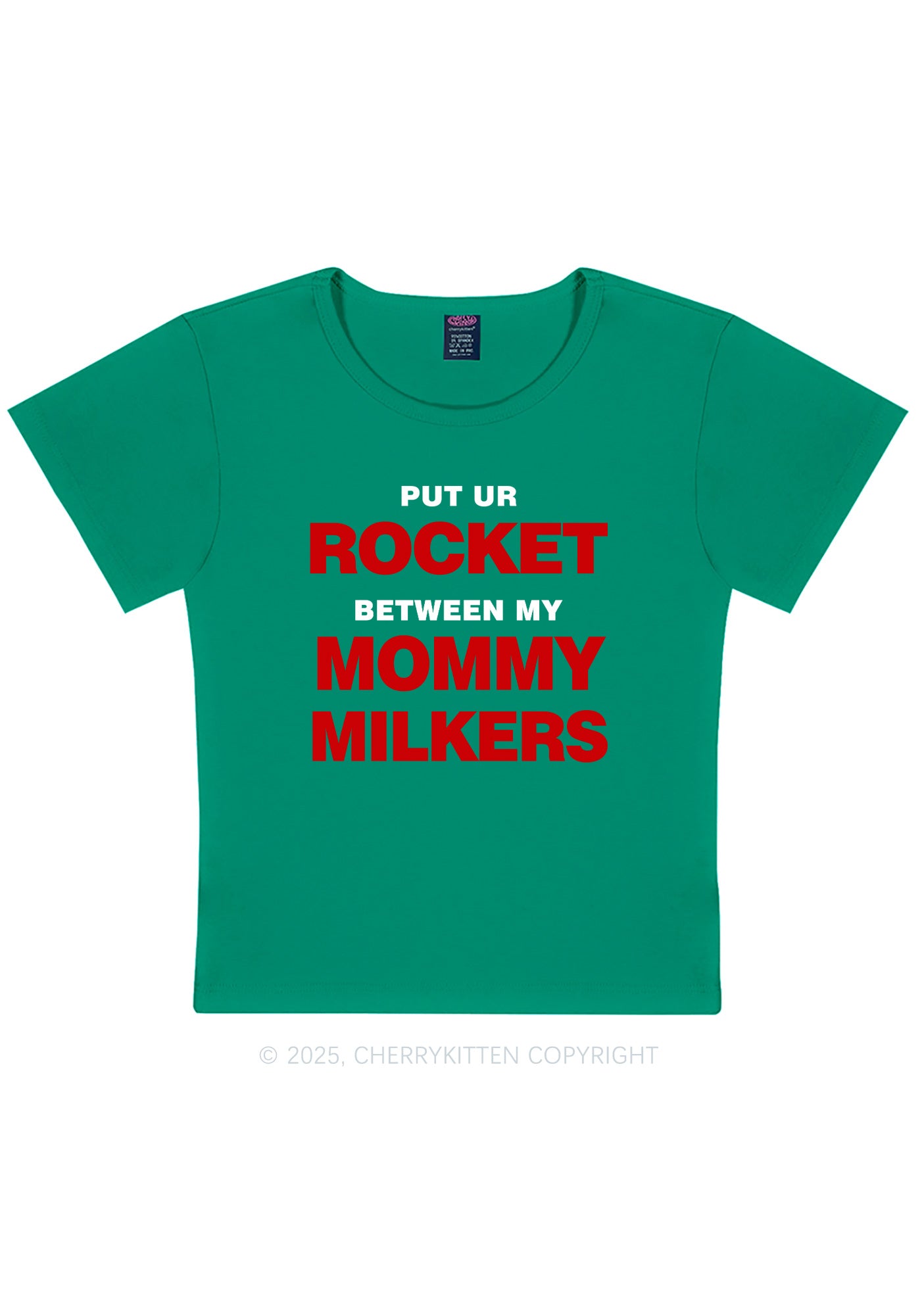 Rocket Mommy Milkers Y2K Baby Tee Cherrykitten