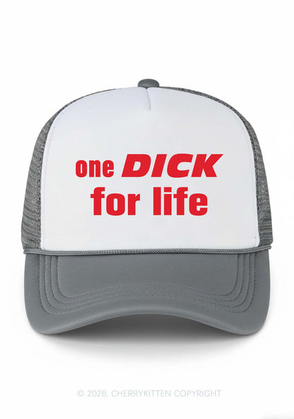 One Dxxk For Life Y2K Colorblock Trucker Hat Cherrykitten