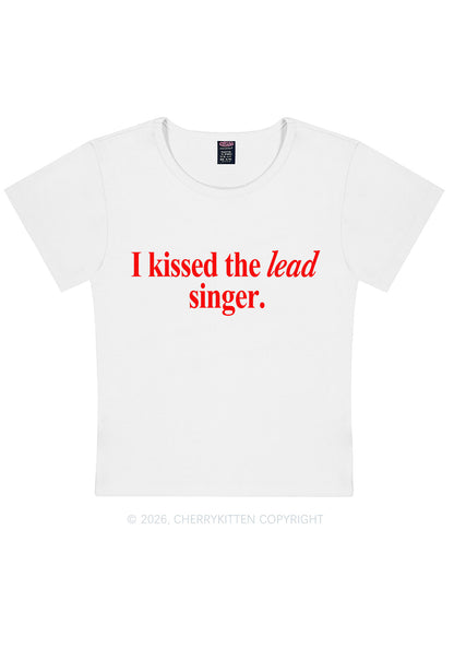 I Kissed The Lead Singer Y2K Baby Tee Cherrykitten