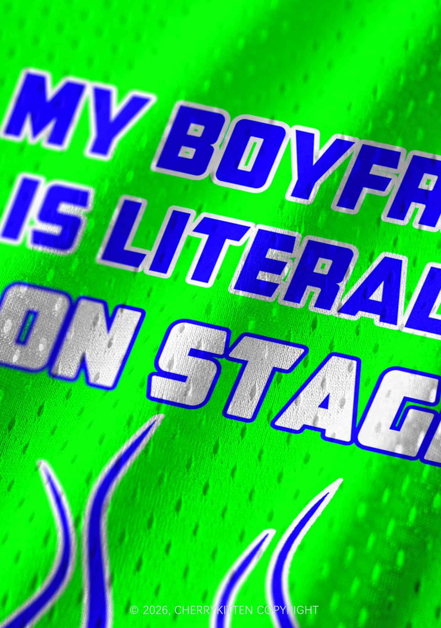 My BF Is Literally On Stage Y2K Sport Jersey Tank Cherrykitten