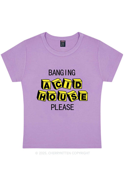 Banging Acid House Y2K Baby Tee Cherrykitten