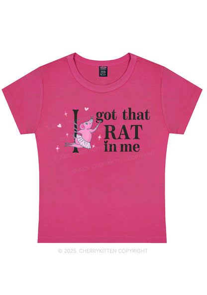 Got Rat In Me Y2K Baby Tee Cherrykitten