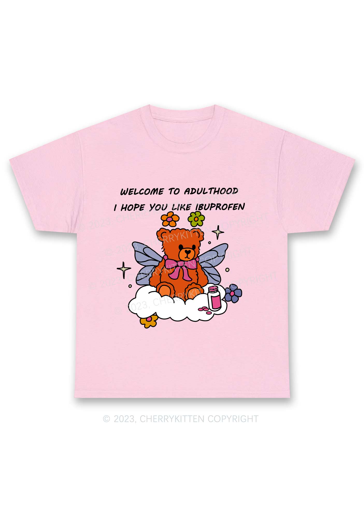 Welcome To Adulthood Y2K Chunky Shirt Cherrykitten