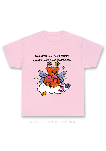 Welcome To Adulthood Y2K Chunky Shirt Cherrykitten