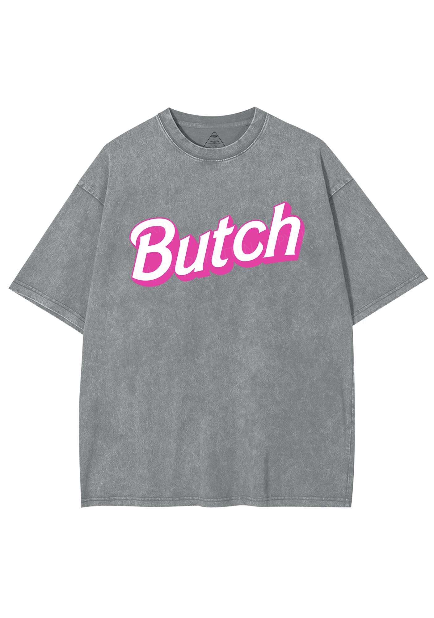 Pink Butch Y2K Shirts Washed Tee Cherrykitten