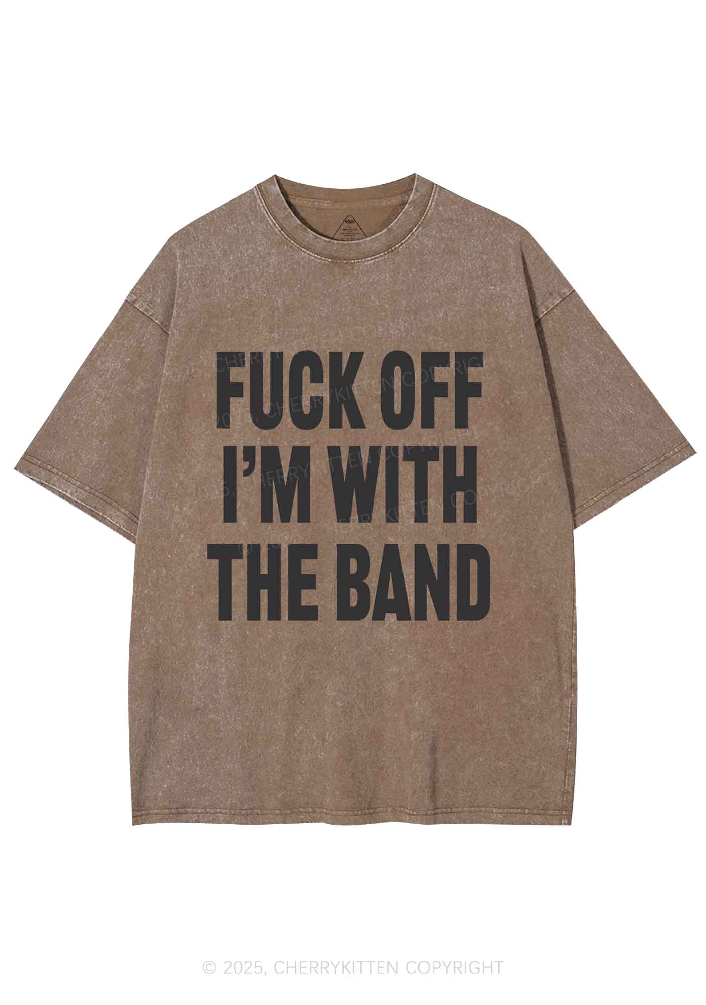 Im With The Band Y2K Shirts Washed Tee Cherrykitten