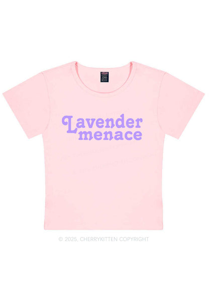 Lavender Menace Y2K Baby Tee Cherrykitten