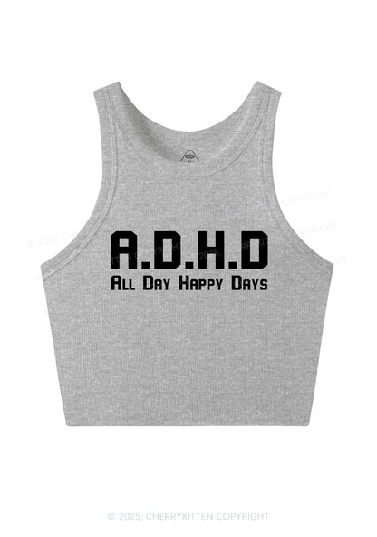 All Day Happy Days Y2K Crop Tank Top Cherrykitten