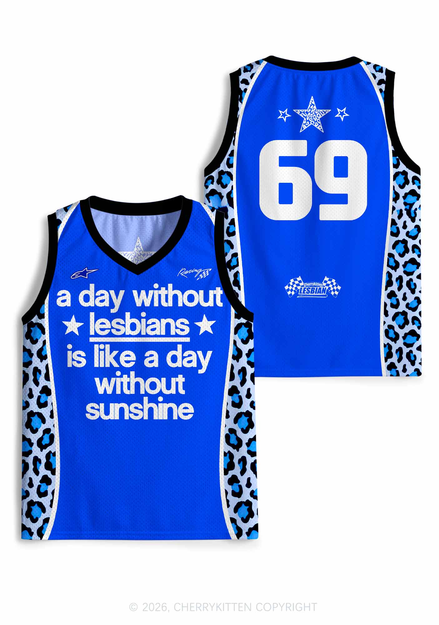 A Day Without Lesbians Pride Y2K Sport Jersey Tank Cherrykitten