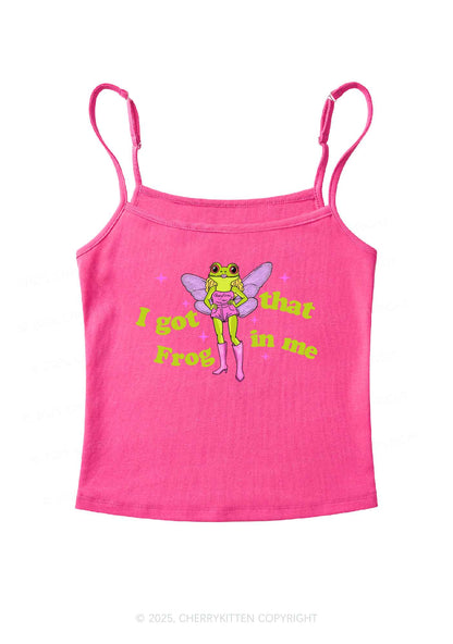 I Got That Frog Y2K Spaghetti Strap Cami Cherrykitten