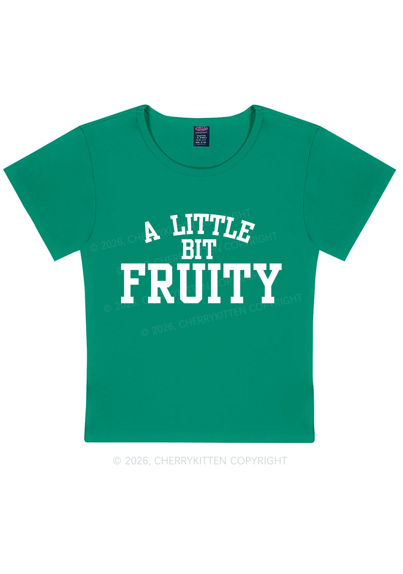 A Little Bit Fruity Pride Y2K Baby Tee Cherrykitten