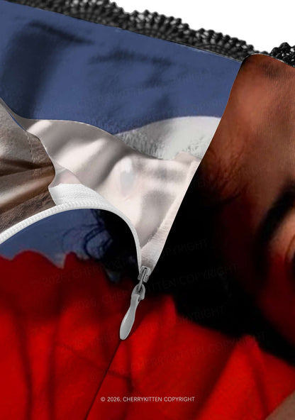 Back Hug HR Y2K Print Midi Skirt Cherrykitten