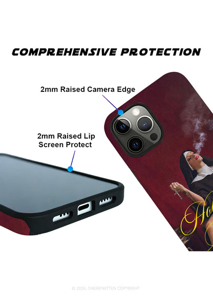 Holy Smokes Nun Y2K Phone Case Cherrykitten