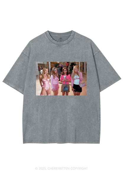 Custom Girls Movie Y2K Shirts Washed Tee Cherrykitten