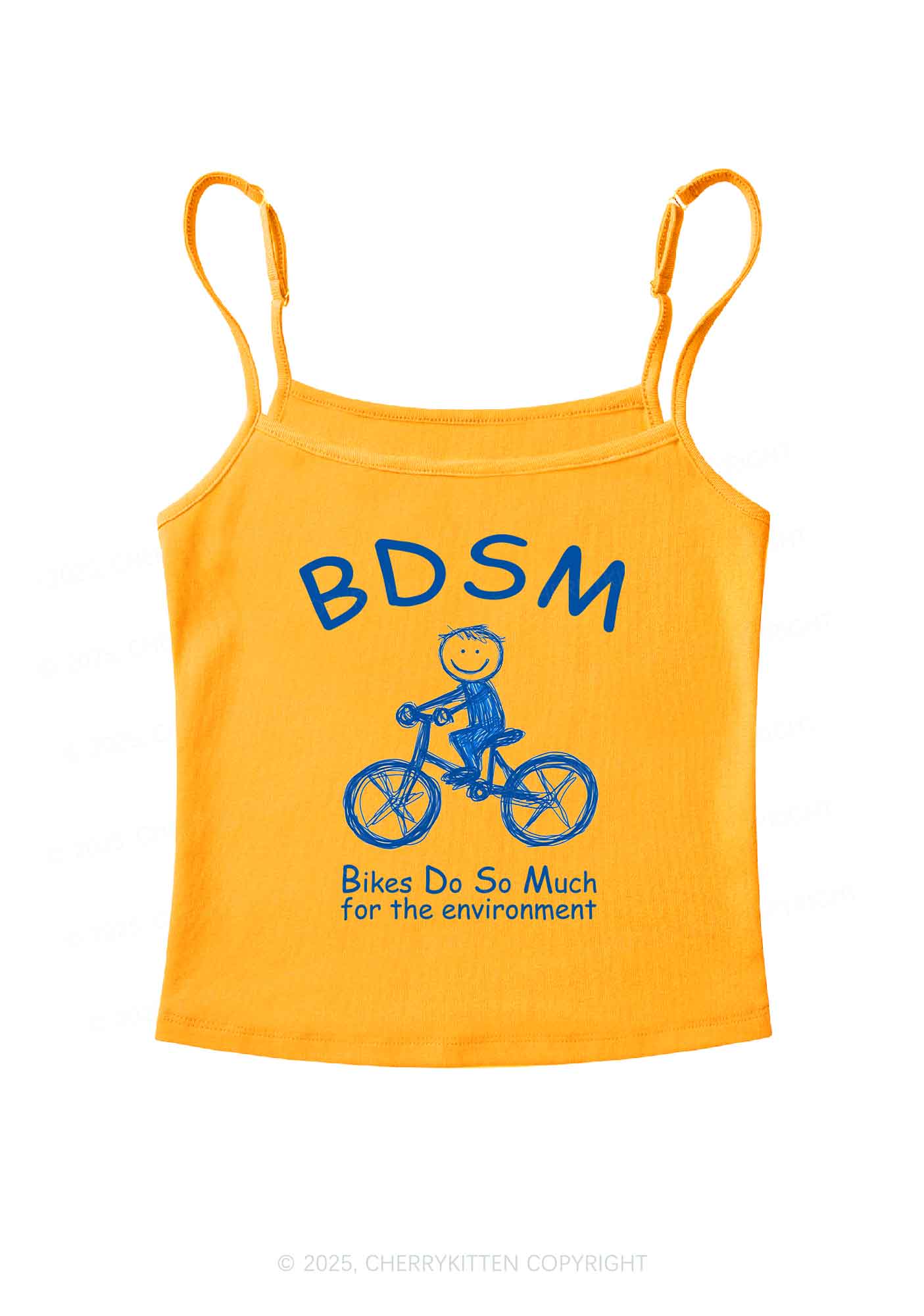 Bikes Do Much Environment Y2K Spaghetti Strap Cami Cherrykitten
