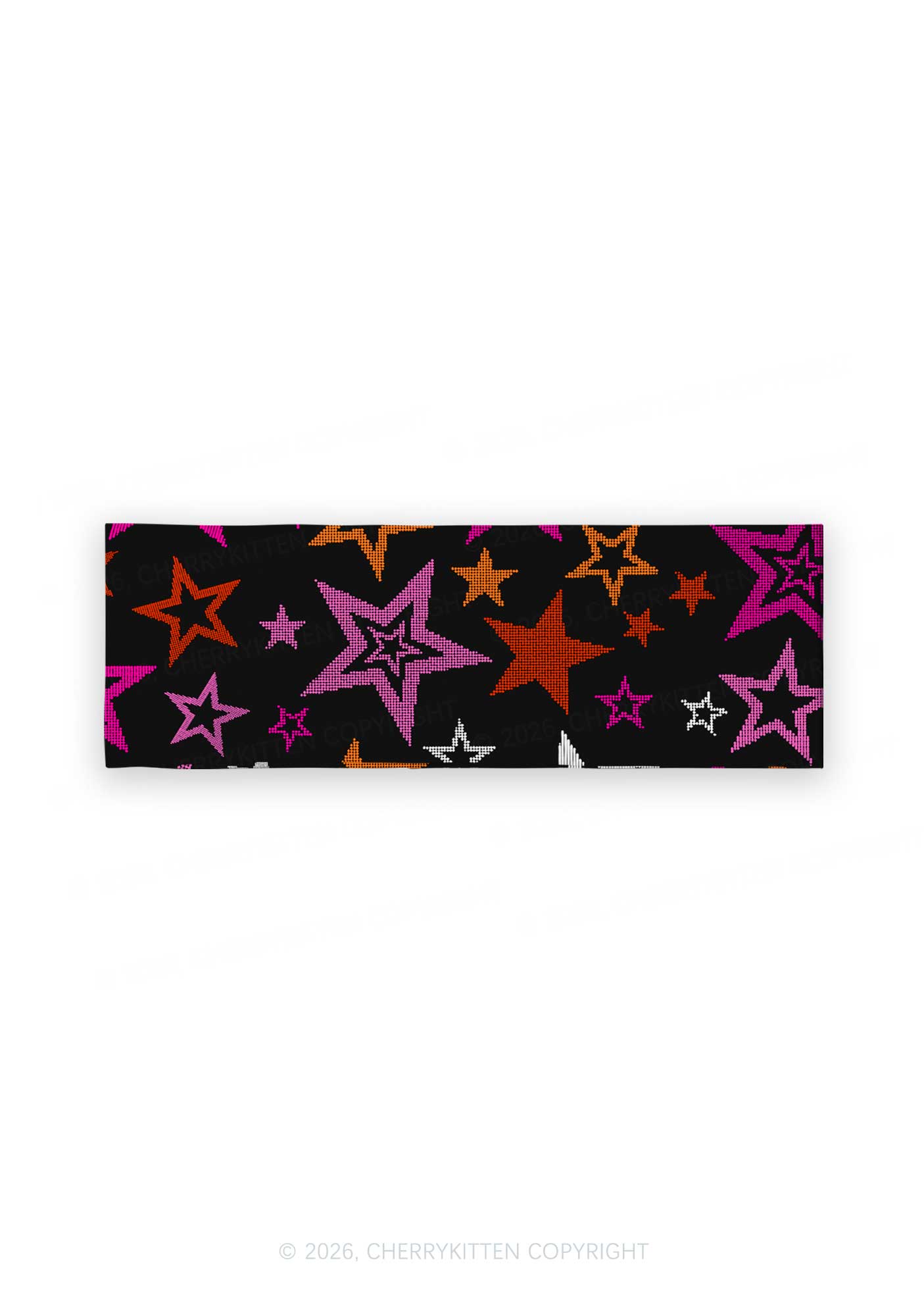 Lesbian Star Pride Y2K Print Headband Cherrykitten