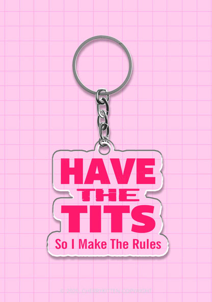 I Make Rules 1Pc Y2K Keychain Cherrykitten