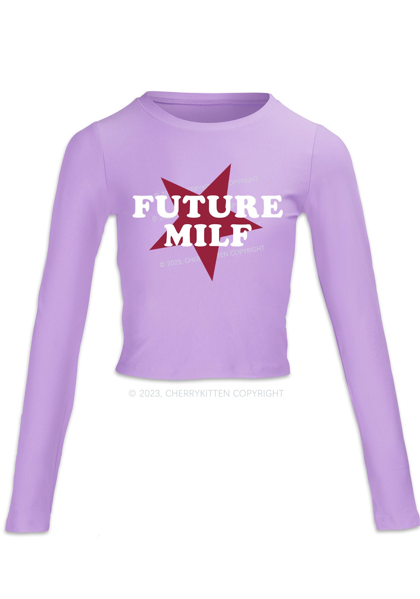 Future Mxxf Long Sleeve Crop Top Cherrykitten