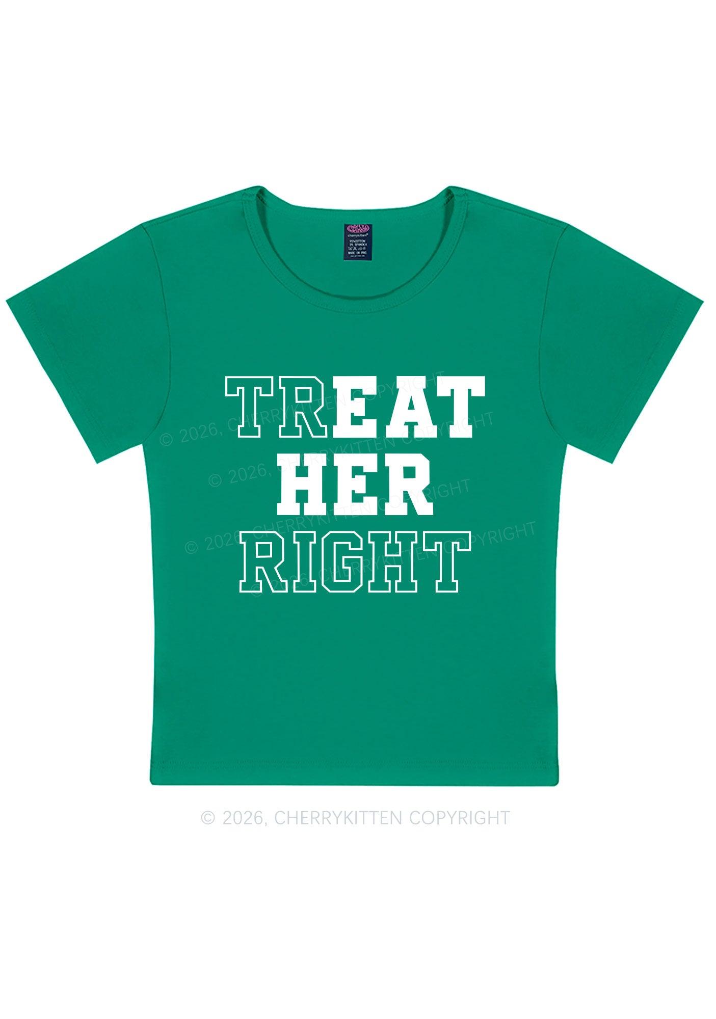 Eat Her Right Pride Y2K Baby Tee Cherrykitten