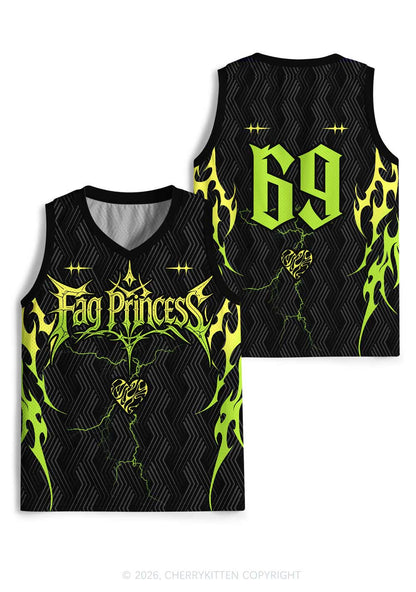 Green Gothic Fag Princess Pride Y2K Sport Jersey Tank Cherrykitten