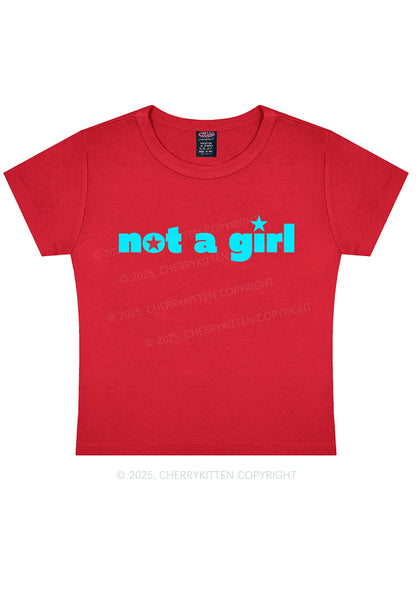 Not A Girl Y2K Baby Tee Cherrykitten