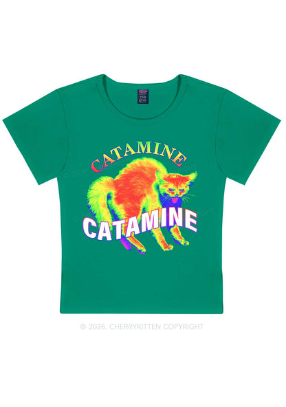 Thermal Cat Y2K Baby Tee Cherrykitten