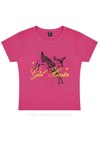 Girl Hunter Deer Pride Y2K Baby Tee Cherrykitten
