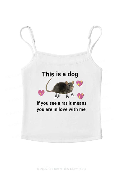 If You See Rat Y2K Spaghetti Strap Cami Cherrykitten