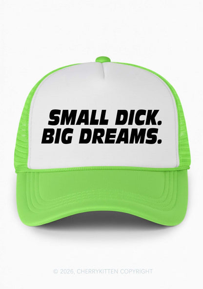 Small Dxxk Big Dreams Y2K Colorblock Trucker Hat Cherrykitten