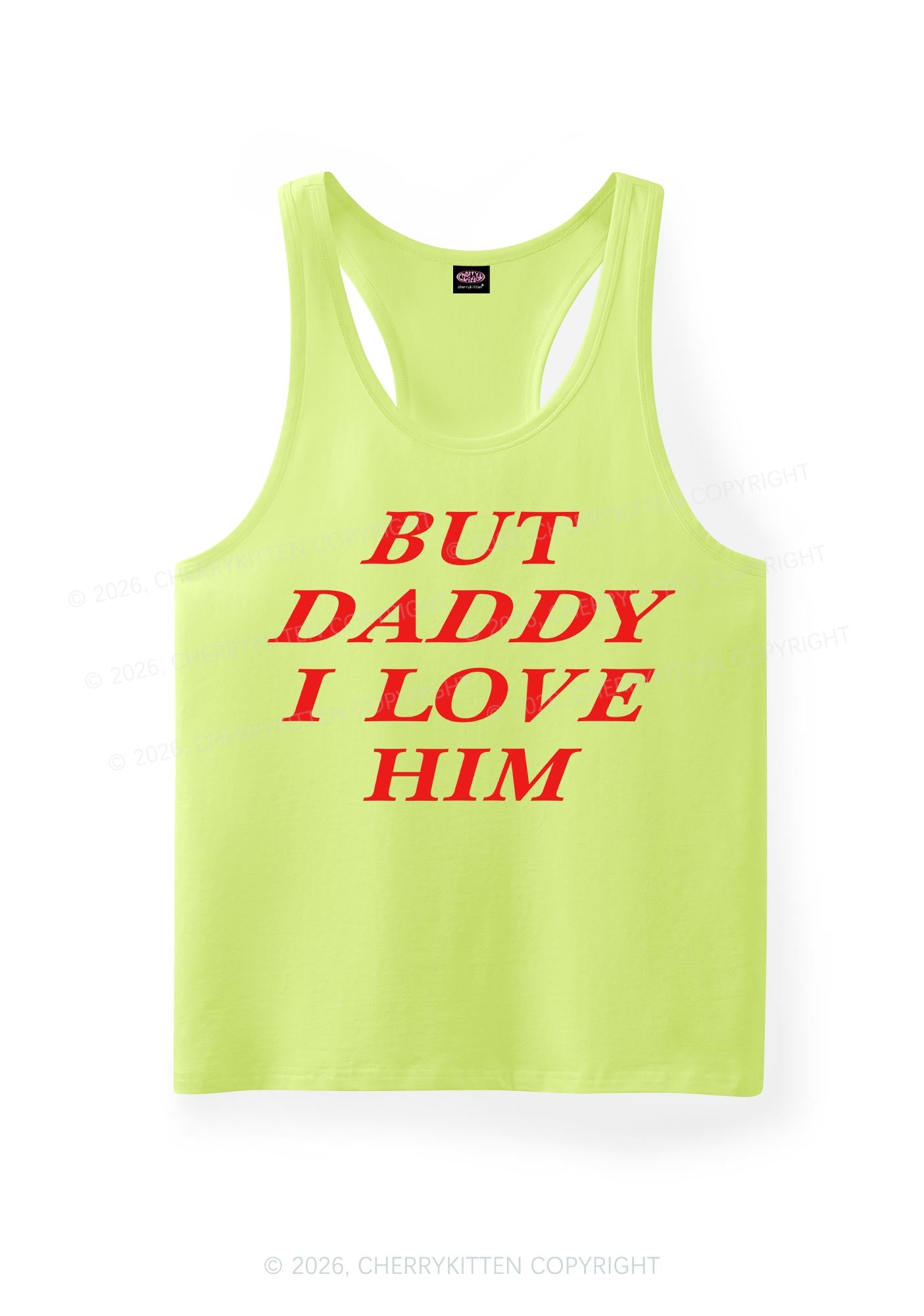 But Daddy I Love Him Pride Y2K Men Racerback Tank Top Cherrykitten