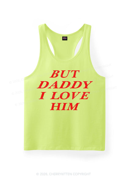 But Daddy I Love Him Pride Y2K Men Racerback Tank Top Cherrykitten