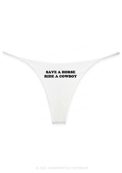 Save A Horse Y2K Bikini String Thong Cherrykitten