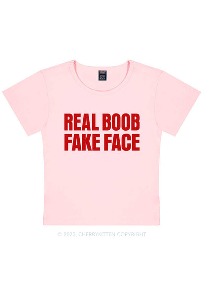 Fake Face Real Bxxb Y2K Baby Tee Cherrykitten