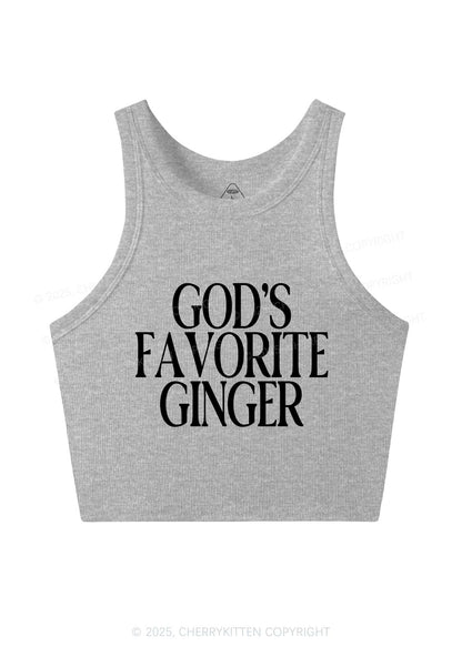 Gods Favorite Ginger Y2K Crop Tank Top Cherrykitten