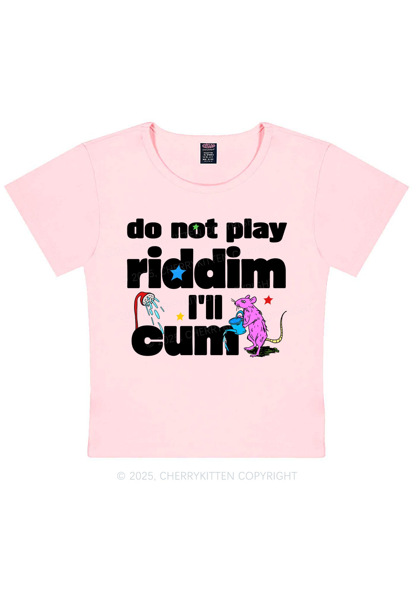 Do Not Play Riddim Y2K Baby Tee Cherrykitten