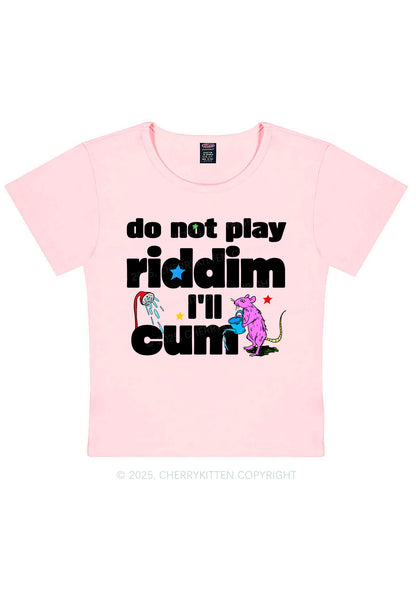 Do Not Play Riddim Y2K Baby Tee Cherrykitten