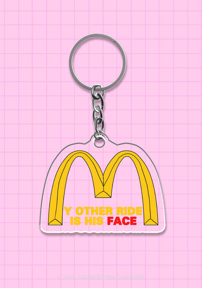Ride His Face 1Pc Y2K Keychain Cherrykitten