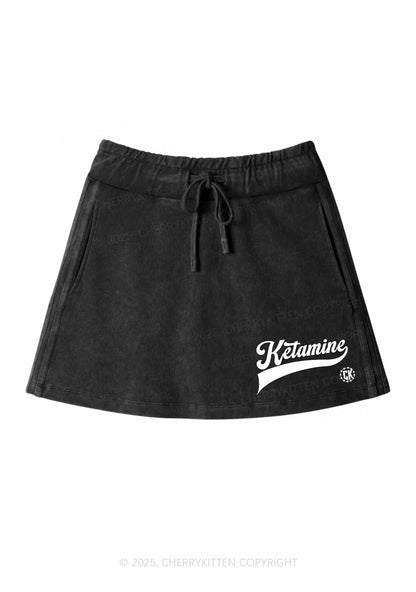 Ketamxxe Y2K Washed Mini Skirts Cherrykitten