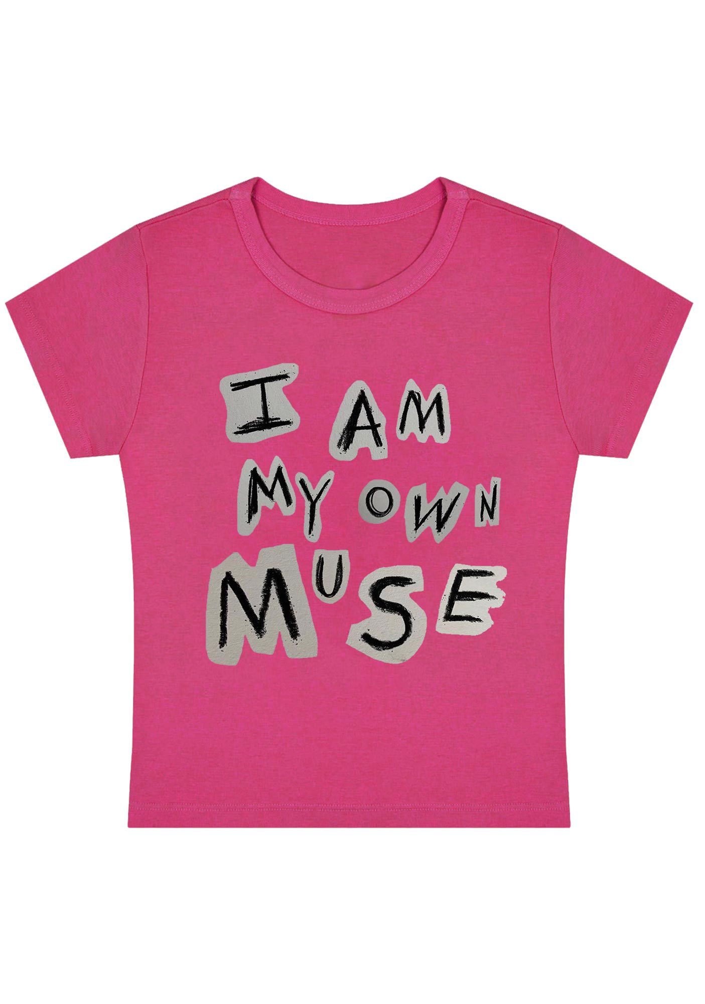 Curvy I Am My Own Muse Baby Tee