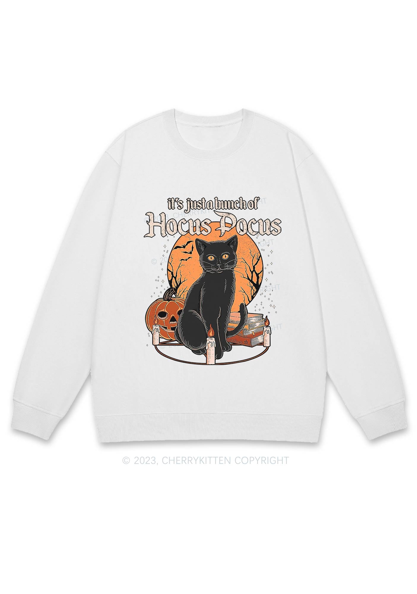 It's Just A Bunch Of Hocus Pocus Halloween Y2K Sweatshirt Cherrykitten