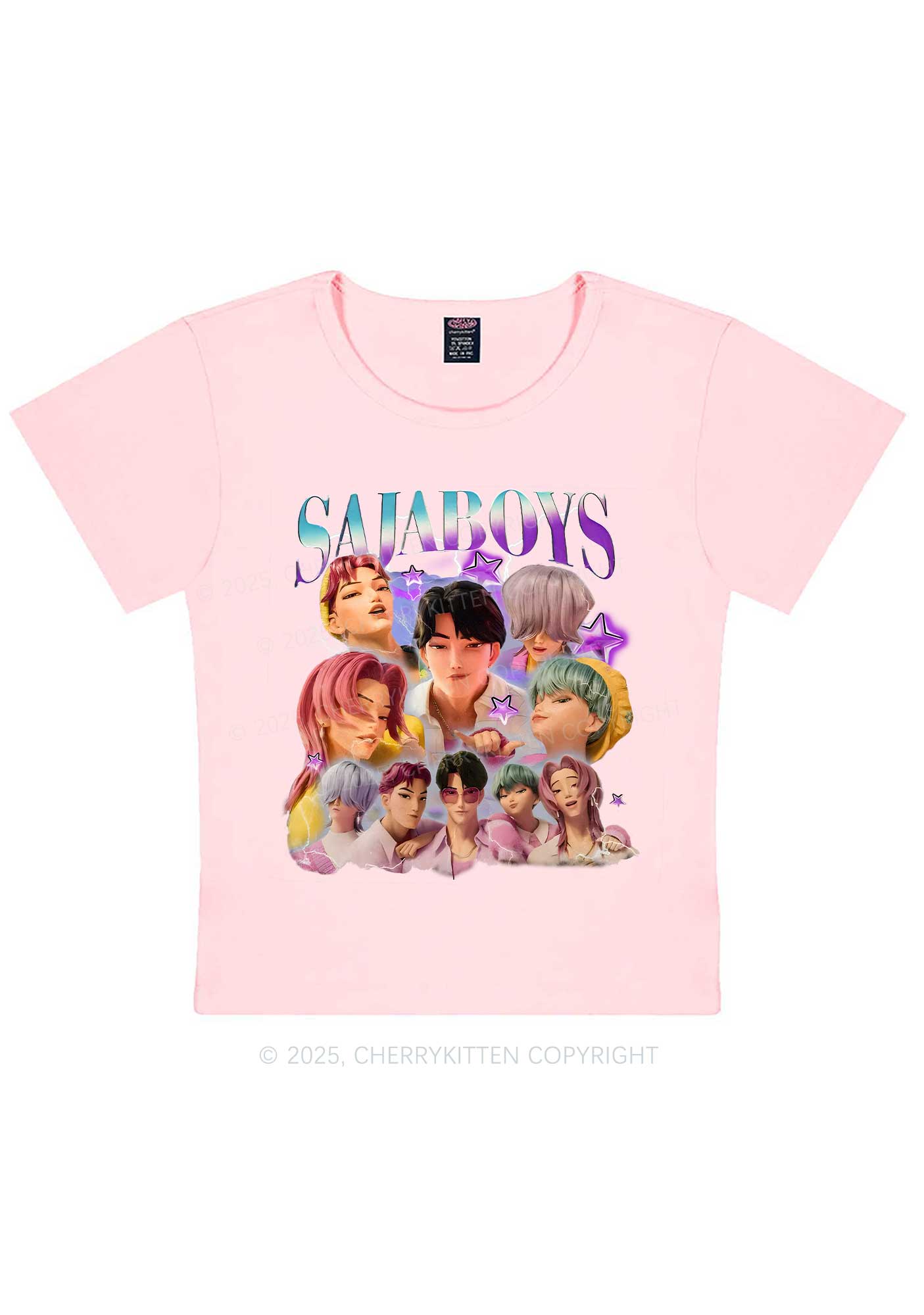 Kpop Boys Y2K Baby Tee Cherrykitten