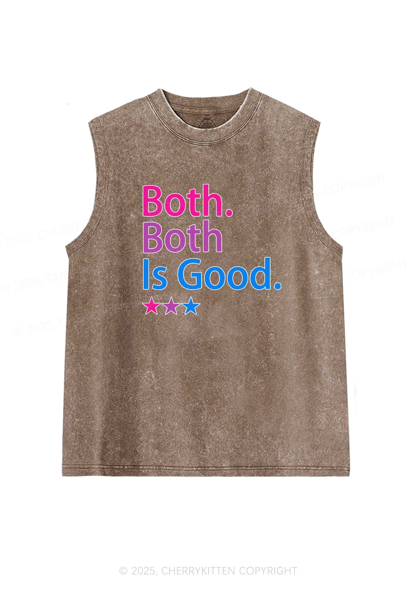 Both Is Good Pride Y2K Washed Muscle Tank Cherrykitten
