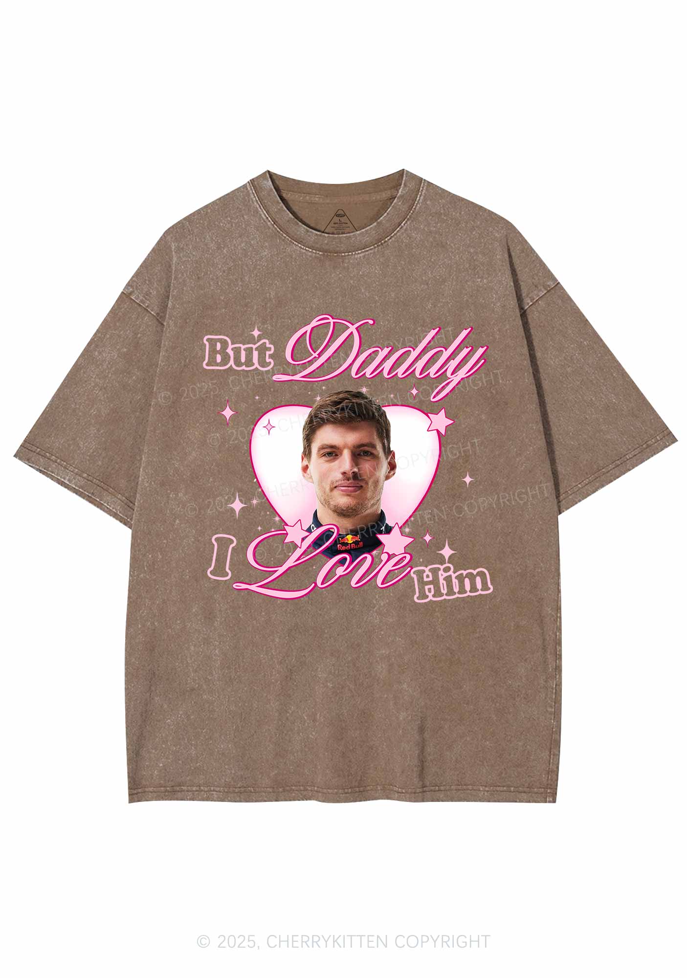 Daddy I Love The Driver Y2K Shirts Washed Tee Cherrykitten