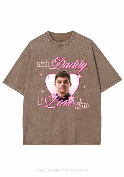 Daddy I Love The Driver Y2K Shirts Washed Tee Cherrykitten