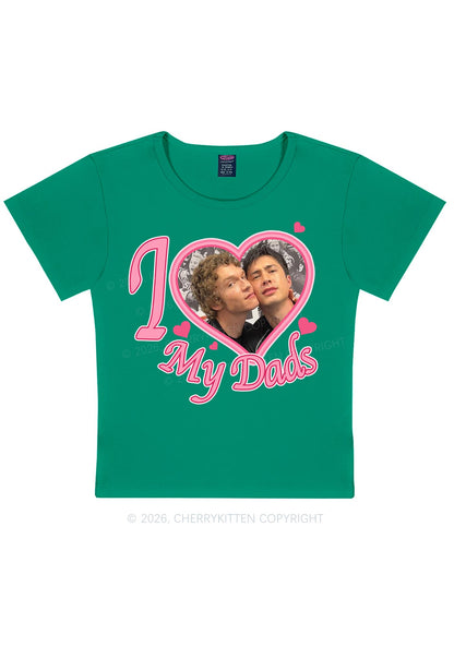 I Love My Dads HR Y2K Baby Tee Cherrykitten