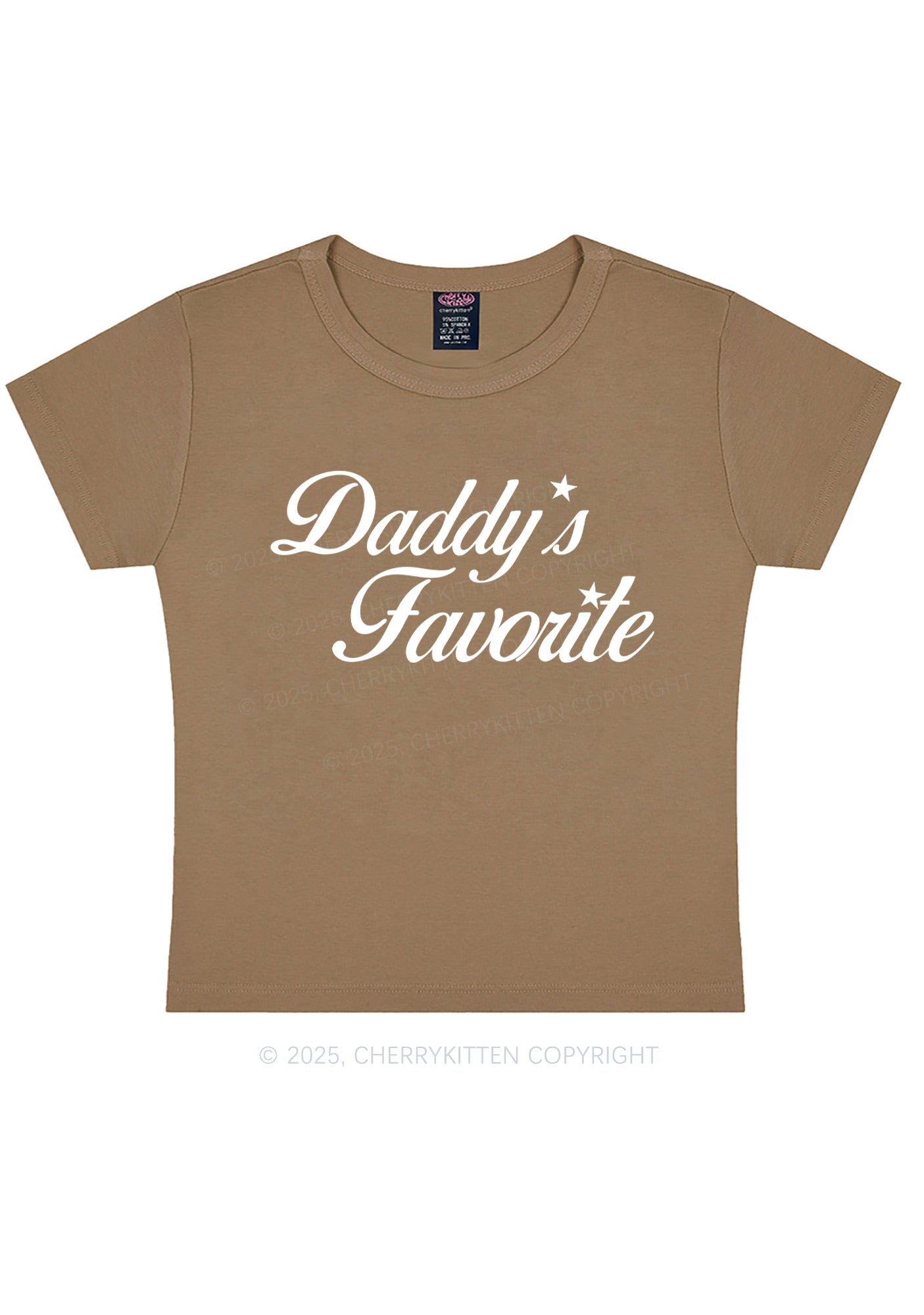Daddys Favorite Y2K Baby Tee Cherrykitten