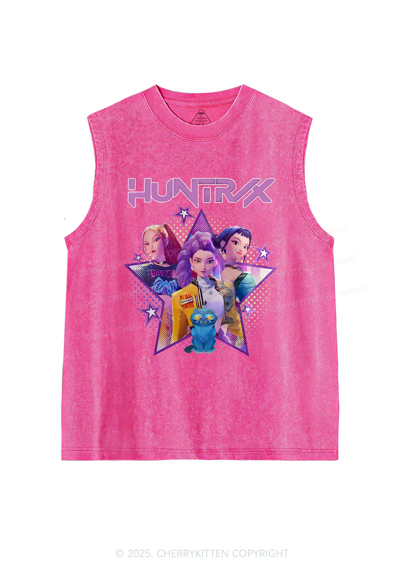 Kpop Stars Y2K Washed Muscle Tank Cherrykitten